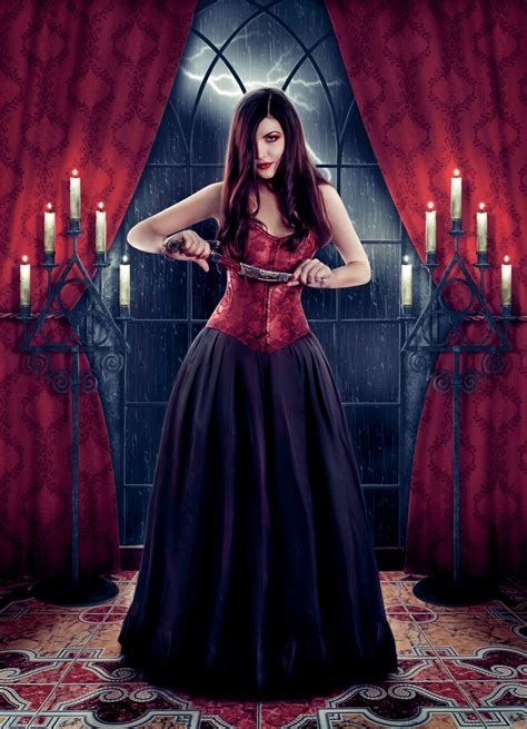 Darling curse hurling female vampire illustrator